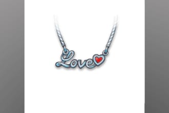 design your name or text necklace