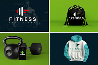 do minimalist logo and brand identity with full branding kit