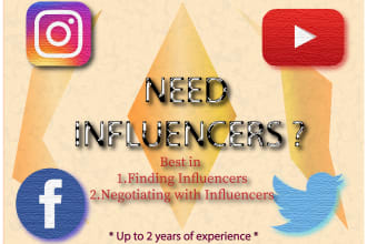 find you the best influencers very fast