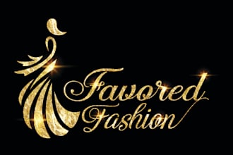 design luxury glitter logo