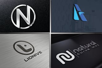 create stunning 3d logo design for wordmark and typography