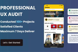 provide professional UX audit for your website or app