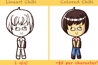 draw a cute anime chibi character