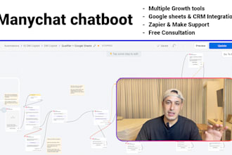 create a manychat chatbot for sales and engagement
