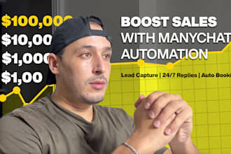 create a manychat chatbot for sales and engagement