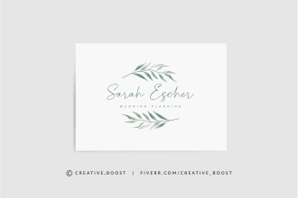 design botanical hand drawn and organic logo