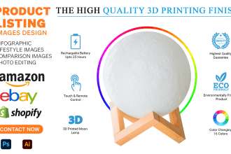 design amazon product listing infographic images