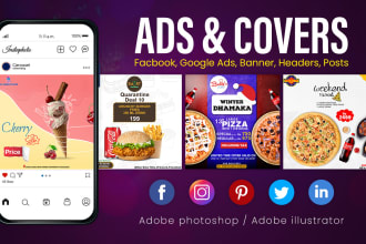 do web banner design, slider, fb ad, logo, flyer and poster