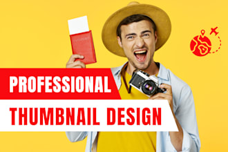 professionally design youtube thumbnail
