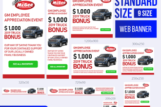 design attractive banner and google ad