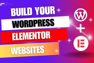 design, develop, clean and modern wordpress website as elementor pro expert