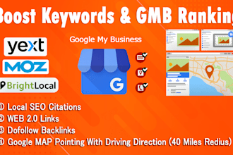boost gmb ranking with best local SEO for keywords ranking