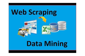 do data collection, data mining and web scraping