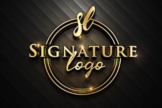 create a professional signature logo