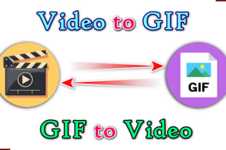 convert your video to gif, GIF to video or any file format