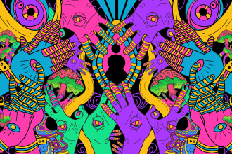 create digital, youtube thumbnail, illustration, album cover