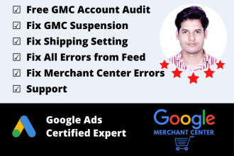 fix google merchant center errors and disapproved products
