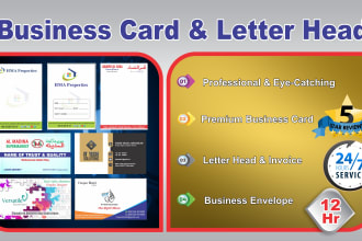 design business card, letterhead, invoice and stationary