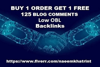 125 low obl manual blog comments dofollow backlinks