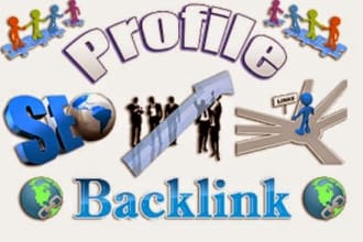 create high authority dofollow social profile backlinks