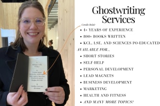 ghostwrite your non fiction book or ebook