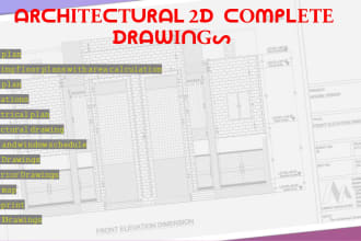 do 2d drawings, shop drawings, and blueprints in autocad or photoshop