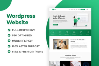 develop responsive professional wordpress website