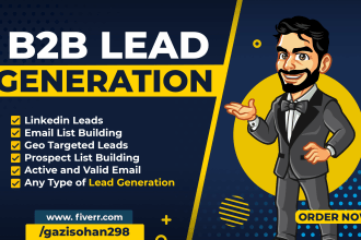 do b2b lead generation, find valid email address contact info by web research
