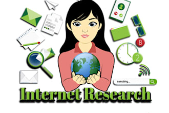 perform authentic internet and market research for you