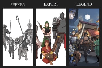 do group artwork of your dnd squad