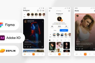 design clean, simple,minimal mobile app ui and ux