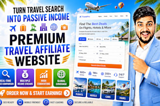 create a premium travel affiliate site, new on fiverr