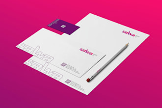 design attractive business card and letter head