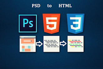 convert psd to html