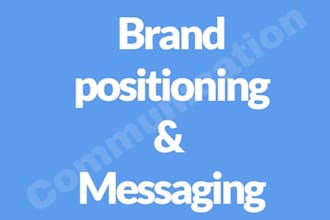 develop a brand voice, story and messaging