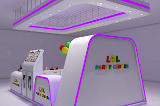 design a kiosk, stall, trade booth for exhibition for you
