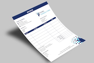do fabulous and eye catching ms word invoice for you