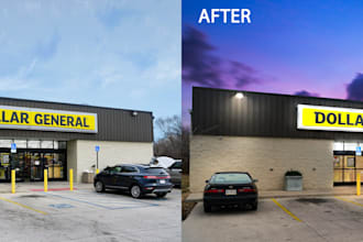 do twilight effect or  day to dusk editing