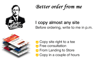 copy a multipage website, landing page, business card site