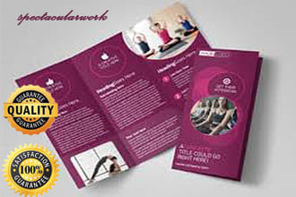 design professional bi,trifold brochure design for you