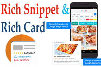 create schema markup,structured data and rich card