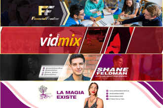 design youtube and social media cover for your page in 6hrs