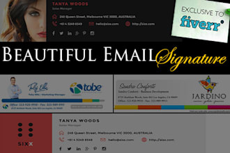 design professional email signature