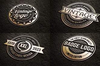 desgin circle, vintage ,badge and retro logo