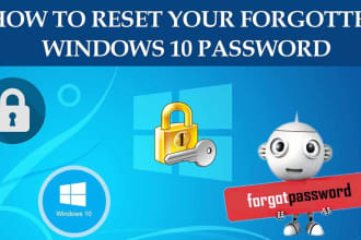 remove forgotten windows and server password
