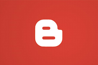 create and design blogger blogspot website for you