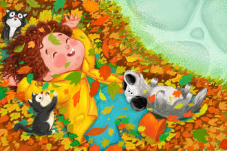 draw cute illustration for your children book
