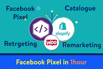 setup or fix facebook pixel events datasets fb catalogue or retargetting ads