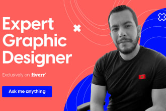 be your personal expert graphic designer, for web or print
