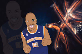 draw your high quality vector portrait